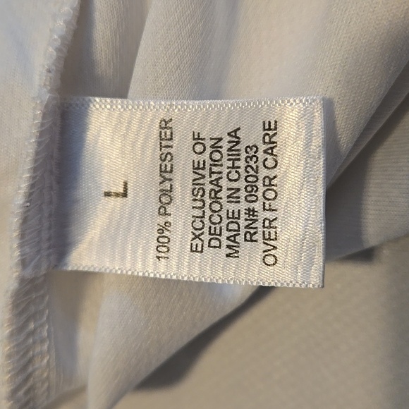 Beentrill Hype Beast Jersey Top Hi-Lo White & Blue Short Sleeve for Men size L - Picture 8 of 10